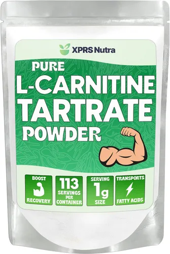 Vista 9 de XPRS Nutra L Carnitina L Tartrato en polvo – Tartrato de L carnitina pura de primera calidad – Polvo de L-carnitina – Vegano a granel L Carnitina