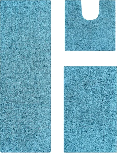 Vista 6 de Better Trends Micro Collection - Tapetes de baño, alfombra suave, alfombra de felpa absorbente, alfombra de baño 100% poliéster para suelo de baño