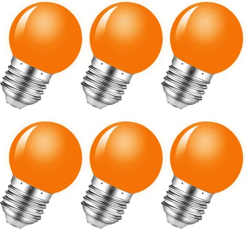 Vista 16 de Bombilla de luz nocturna, bombillas LED de 1 W, bombillas G14 G45 E26, bombillas de ahorro de energía, equivalente a 5 W, blanco frío de 6500 K