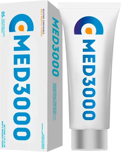 Vista 8 de Gel Med3000 para hombres - Potente crema ED y potenciador del flujo sanguíneo - Crema para suplementos de disfunción eréctil