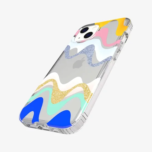 Vista 3 de Tech21 Evo Art - Funda protectora para iPhone 13 con ilustraciones exclusivas y protección contra caídas de 12 pies Multi