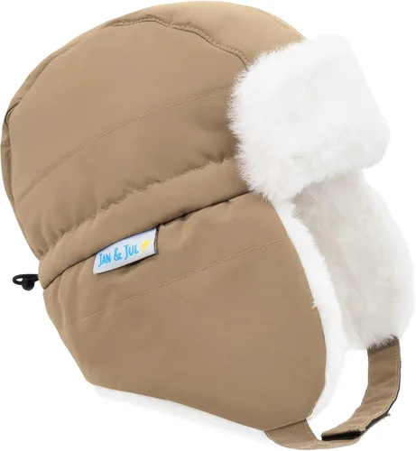 Vista 8 de JAN & JUL Gorro de invierno impermeable para bebés y niños Oso