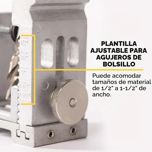 Vista 6 de General Tools Plantilla de agujero de bolsillo ajustable 854