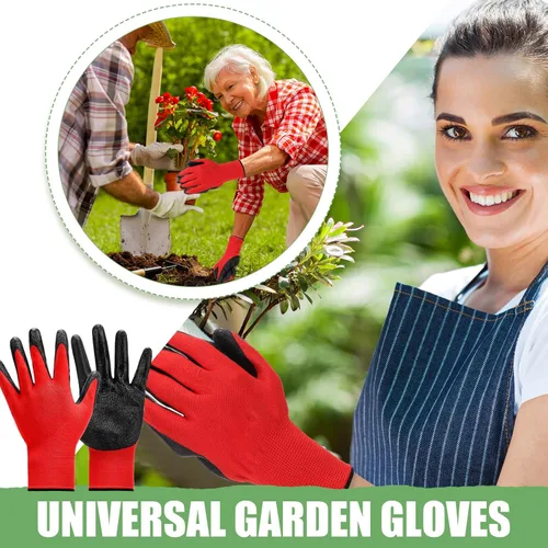 Vista 5 de Sintuff 120 pares de guantes de jardinería para mujeres y hombres, a granel, antideslizantes, multipropósitos, guantes de paisajismo para patio