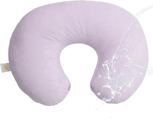 Vista 11 de LAT - Almohada de lactancia impermeable para lactancia, funda extraíble impermeable, almohadas ergonómicas para lactancia materna para bebés niños