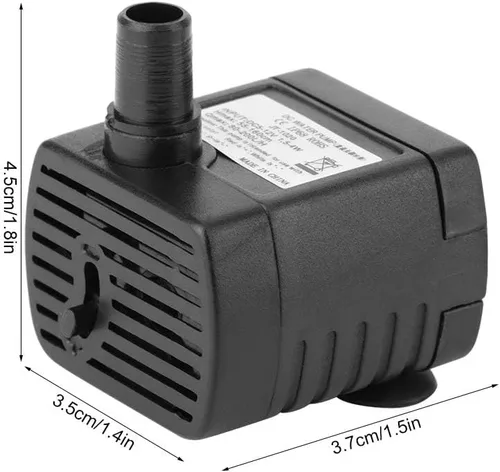 Vista 5 de Bomba de agua sumergible, USB 5V 1.6 ft 150 L, H Bomba de agua sin escobillas sin escobillas Dc sin escobillas para fuente de mascotas acuario