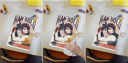 Vista 4 de Star Wars - Pop-Art Movie Poster (Han Solo - Retro Style Design) (Size: 24" x 36") (Laminated Poster)