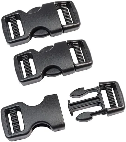 Vista 12 de Hebillas de liberación lateral Hebilla de plástico resistente Clips broches Mochila Hebilla Reemplazo para correa