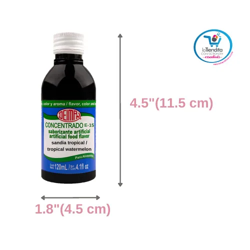 Vista 4 de Deiman E-15 Concentrado de sandía tropical aromatizante artificial para alimentos (4 fl oz)