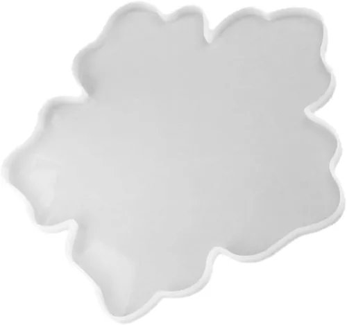 Vista 10 de EXCEART Círculo Stencil 2pcs Coaster Mold Blanco Colgante Arte Suministros Fabricación de Joyería