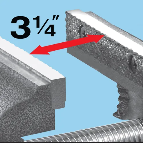 Vista 4 de Pro-Grade Tornillo de banco para taller, tornillo de banco de 4 pulgadas con base giratoria, 59110