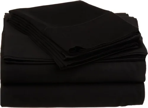 Vista 4 de Ropa de cama de algodón egipcio Satén Solid Patrón 1000 hilos 6 pcs hoja de cama Set 100% algodón egipcio de clase alta, sólido, 15 inches Deep Beige