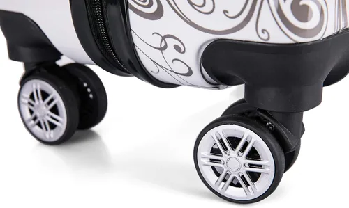 Vista 6 de InUSA - Equipaje rodante de paredes duras dibujadas con asas ergonómicas maleta de viaje con cuatro ruedas y tapones Butterfly 648609500837