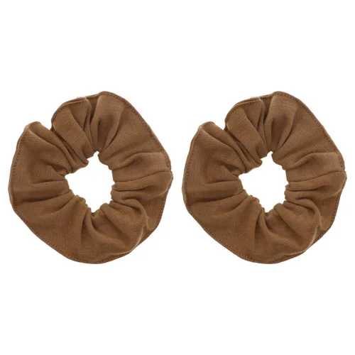 Vista 30 de Set of 2 Large Solid Scrunchies (Beige)