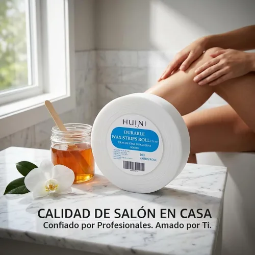 Vista 6 de Huini, Rollo de 100 yardas de papel para depilación con cera