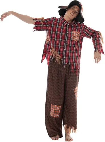 Vista 2 de EraSpooky Disfraz de espantapájaros de Halloween para hombre