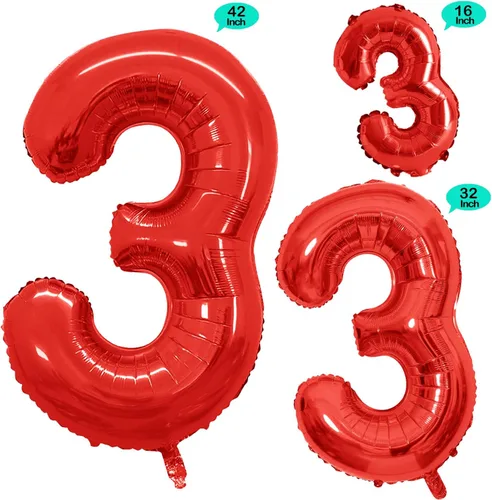 Vista 254 de GOER Globos Número 10 para Decoraciones de Fiesta de 10º Cumpleaños, Globos de Helio de Papel de Aluminio Jumbo de 42 Pulgadas para 10º Aniversario