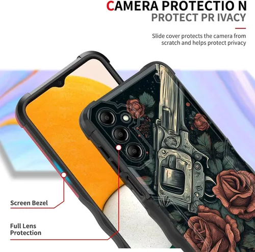 Vista 82 de Funda para Galaxy A14 5G, [Doble Capa][Protección contra Caídas de Grado Militar de 10 Pies] [Antideslizante] Funda Resistente a Prueba de Golpes