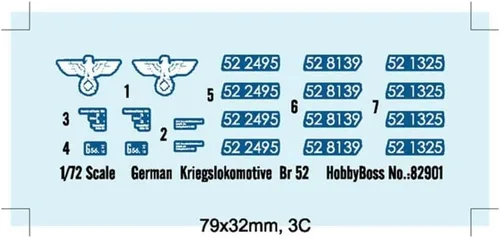 Vista 3 de Hobby Boss Kit de construcción alemán Kriegslokomotive BR52 modelo de vehículo