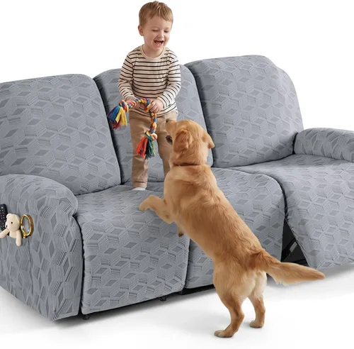 Vista 71 de TAOCOCO Funda para Reclinable de 3 Piezas, Fundas para Silla Reclinable, Funda Elástica de Jacquard para Silla Reclinable, Protector de Muebles