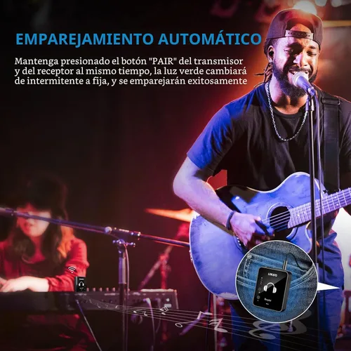 Vista 6 de LEKATO MS-1 Wireless in Ear Monitor System - (Sólo transmisor)