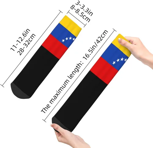 Vista 4 de GDJF Calcetines tobilleros de la bandera de Venezuela para verano, corte bajo, deportivos, cómodos, transpirables, casuales, para hombre y mujer, 1