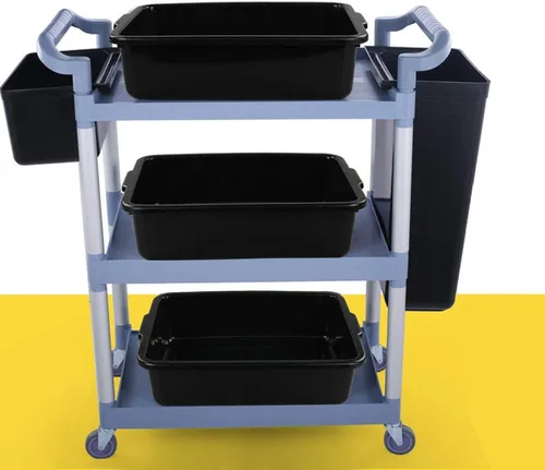 Vista 3 de Caja de autobús de plástico comercial, tina de autobús, juego de 3