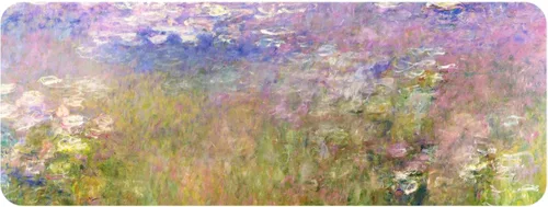 Vista 12 de INVIN ART Claude Monet Water Lilies Non-Slip Door Mat Art Decor