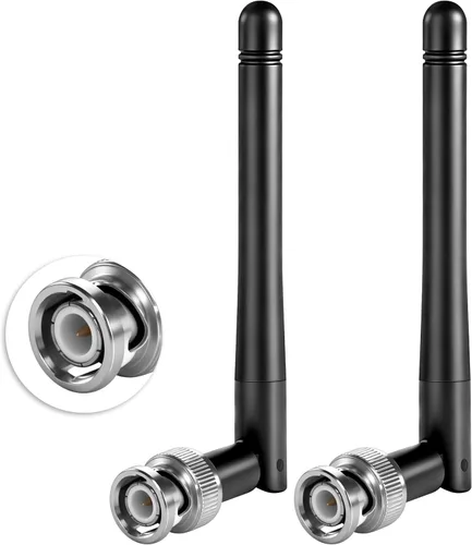 Vista 2 de Antena de repuesto UHF BNC macho (paquete de 2) para Sennheiser EW100 EW300 EW500 G3 SKM100 Receptor de micrófono inalámbrico, Slinkdsco