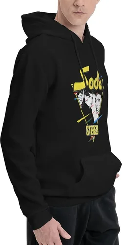 Vista 2 de furno Soda Stereo Hoodie Boys Casual Athletic Workout Pullover Hooded Sweatshirt With Pockets