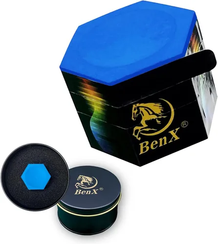 Vista 8 de Pool Cue Chalk - Professional Billiard Chalk Blue Nano Technology Long Lasting 10+ Shots Enhanced Spin & Control Wax, Dry & Neutral Options