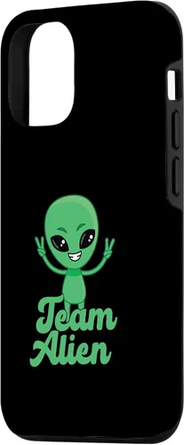 Vista 2 de iPhone 13 Pro para Alien Aliens Lovers Green Alien Meme Team Alien Skin Case