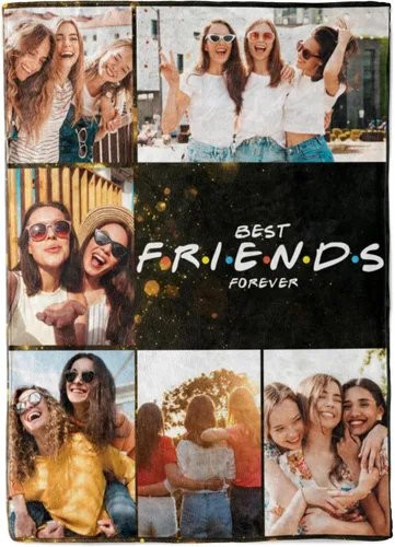 Vista 19 de Manta personalizada con collage de fotos, texto, mantas con imágenes personalizadas, regalos para cumpleaños, para madres, papás, manta de fotos