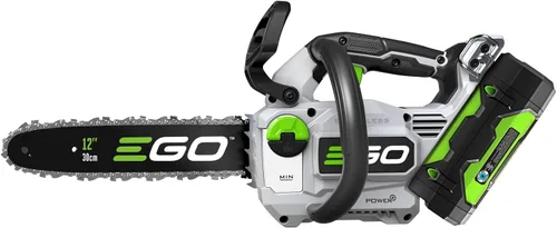 Vista 2 de Motosierra EGO Power+, motosierra de 12" alimentada por batería, eléctrica inalámbrica, incluye batería de 56V 2.5Ah y cargador - CS1201