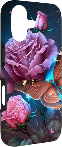 Vista 3 de Family Butterfly Rose Flower Firefly PC Case for iPhone 17
