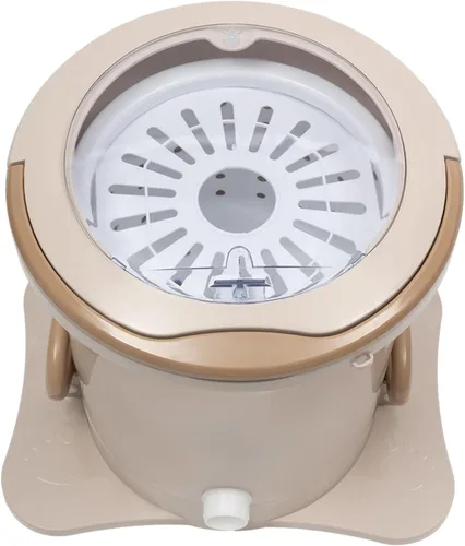 Vista 8 de Mini máquina manual portátil del secador de la centrifugada, sola tina, color del albaricoque 2.4Gal
