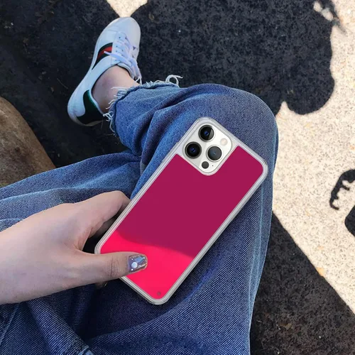 Vista 7 de Losin Funda Quicksand – Lujo que brilla en la oscuridad Noctiluncent Liquid Luminous Sand Hard PC + funda de TPU suave para iPhone 13 Pro Max de 6.7