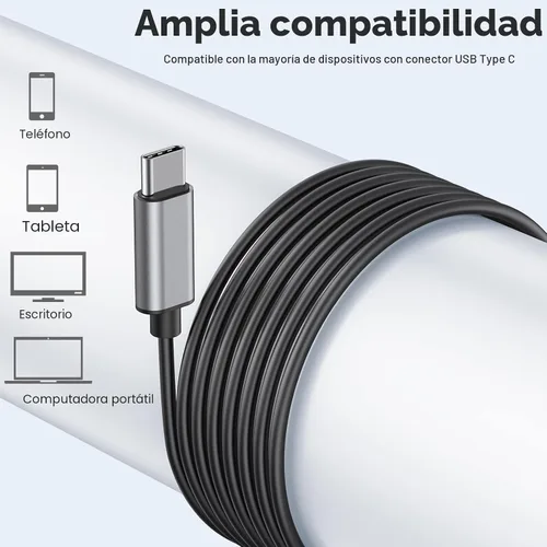 Vista 5 de Auriculares USB C para Samsung Galaxy S24 S23 Ultra S22 S21 FE S20 A54 A53 Auriculares USB C con Micrófono Control de Volumen Auriculares con Cable