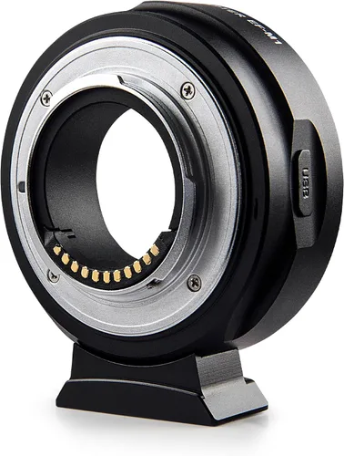 Vista 3 de VILTROX Adaptador de montaje de lente EF-M1 Anillo convertidor de lente de enfoque automático compatible con lente de montaje EF/EF-S a cámara M43