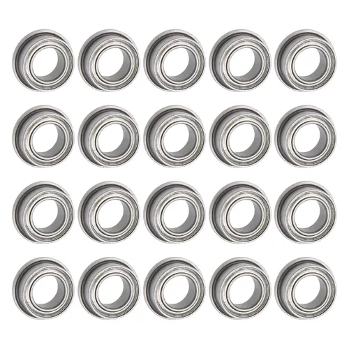 Vista 12 de uxcell Rodamiento de bolas con brida FR8ZZ, 4 rodamientos de brida ABEC1 de doble blindaje de acero cromado de 1/2 "x 1 1/8" x 5/16 pulgadas