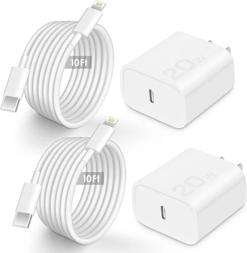 Vista 7 de AISNI Paquete de 2 bloques de carga rápida con cable de carga tipo C Negro