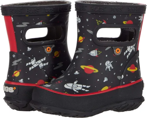 Vista 26 de BOGS Botas de lluvia de goma impermeables para niños y niñas Negro