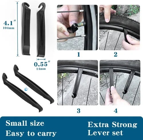 Vista 7 de Paquete de 2 neumáticos de bicicleta eléctrica de 20 pulgadas/26 x 4.0 pulgadas, antipinchazos, con o sin tubos interiores, neumáticos de triciclo