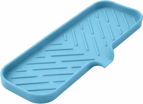 Vista 44 de MicoYang Jaboneras de Baño de Silicona con Boquilla de Drenaje - Organizador de Fregadero de Baño y Cocina, Soporte para Esponja, Bandeja de Jabón