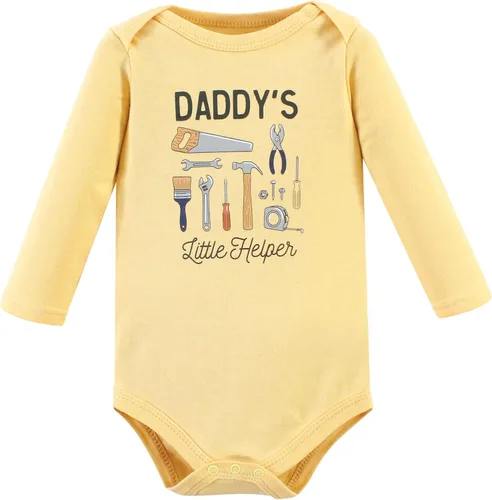 Vista 28 de Hudson Baby baby-boys Cotton Long-sleeve Bodysuits 5-pack