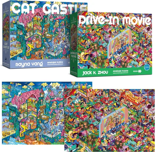 Vista 18 de Antelope - Rompecabezas de 1000 piezas para adultos, rompecabezas de castillo de gato de 1000 piezas, alta resolución, acabado mate, bordes suaves