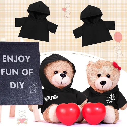 Vista 3 de 6 piezas de ropa de oso de peluche, camiseta de sublimación de oso de peluche, camisetas clásicas de oso de peluche, camisetas con capucha de 14 a