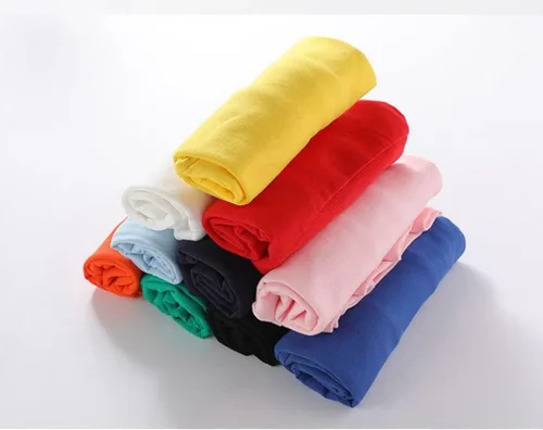 Vista 4 de Sudadera de algodón sólido con cuello redondo para niños y niñas