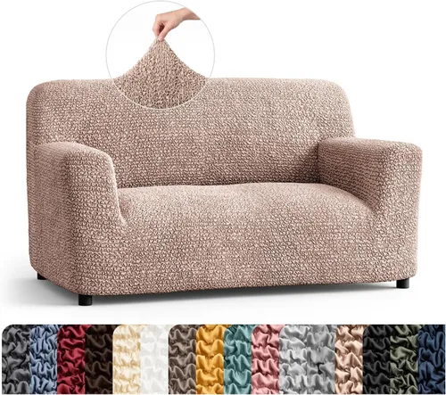 Vista 23 de PAULATO BY GA.I.CO. Funda para Silla - Funda para Sillón - Funda para Sillón - Funda de Tela Suave - Protector de Muebles Elegante de Ajuste Ceniza