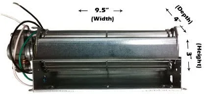 Vista 3 de Tjernlund 950-3306 ventilador de repuesto silencioso para chimenea con inserción de gas, 10", 75 CFM